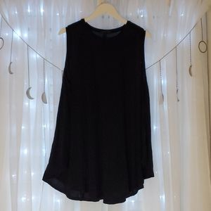 Lane Bryant Black High Neck Sleeveless Tunic